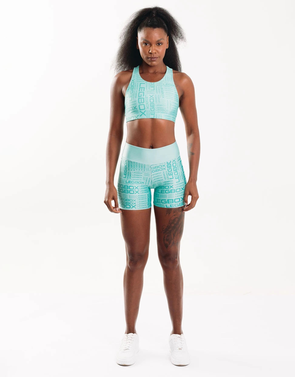 Short Fitness Glow Aqua