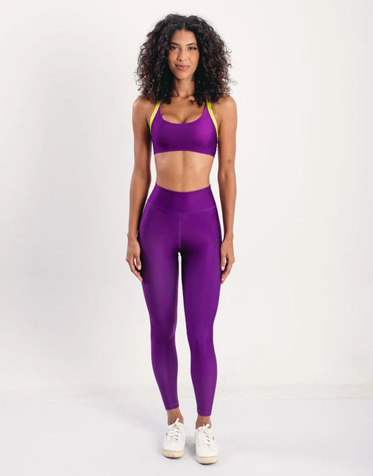 Top Fitness Bis Roxo e Verde