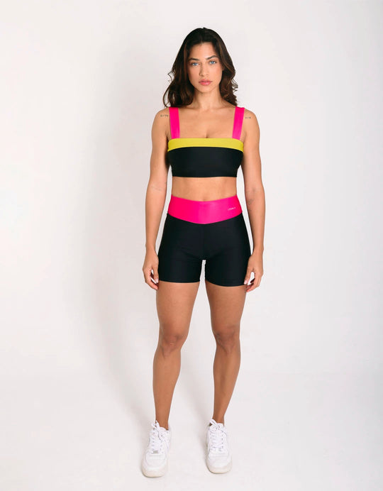 Short Fitness Color Block