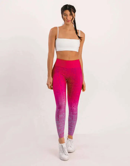 Calça Legging Cintura Alta Glow Cereja