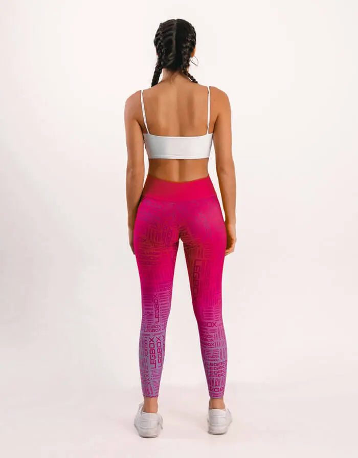 Calça Legging Cintura Alta Glow Cereja