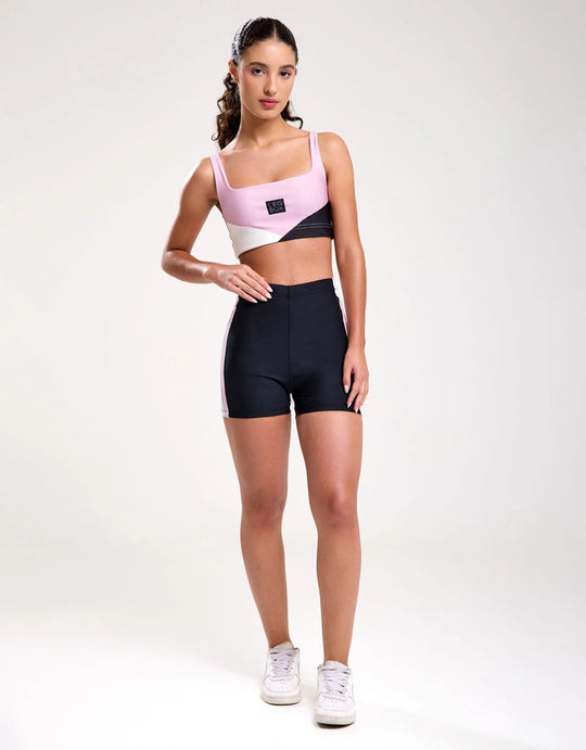 Short Fitness Gum Rosa/Preto