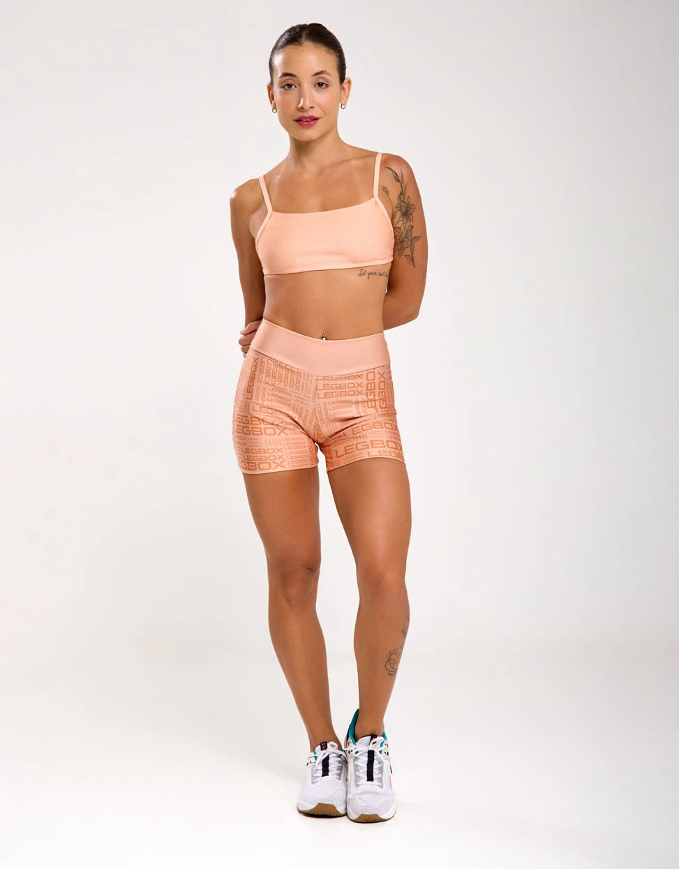 Short Fitness Feminino Glow Pêssego