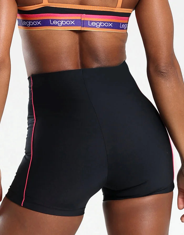 Short Fitness Feminino Cintura Alta Micro Black – Legbox