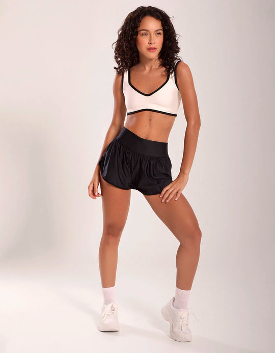 Short Fitness Ivory Black