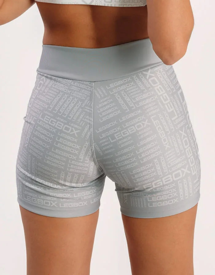 Short Fitness Feminino Glow Cinza