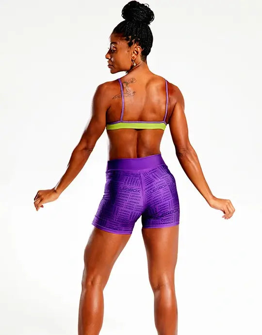 Short Fitness Feminino Glow Roxo